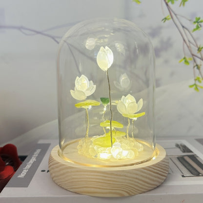 Glass Lotus Night Light
