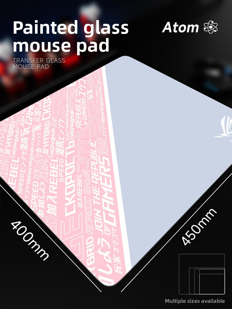 Glass mouse pad
