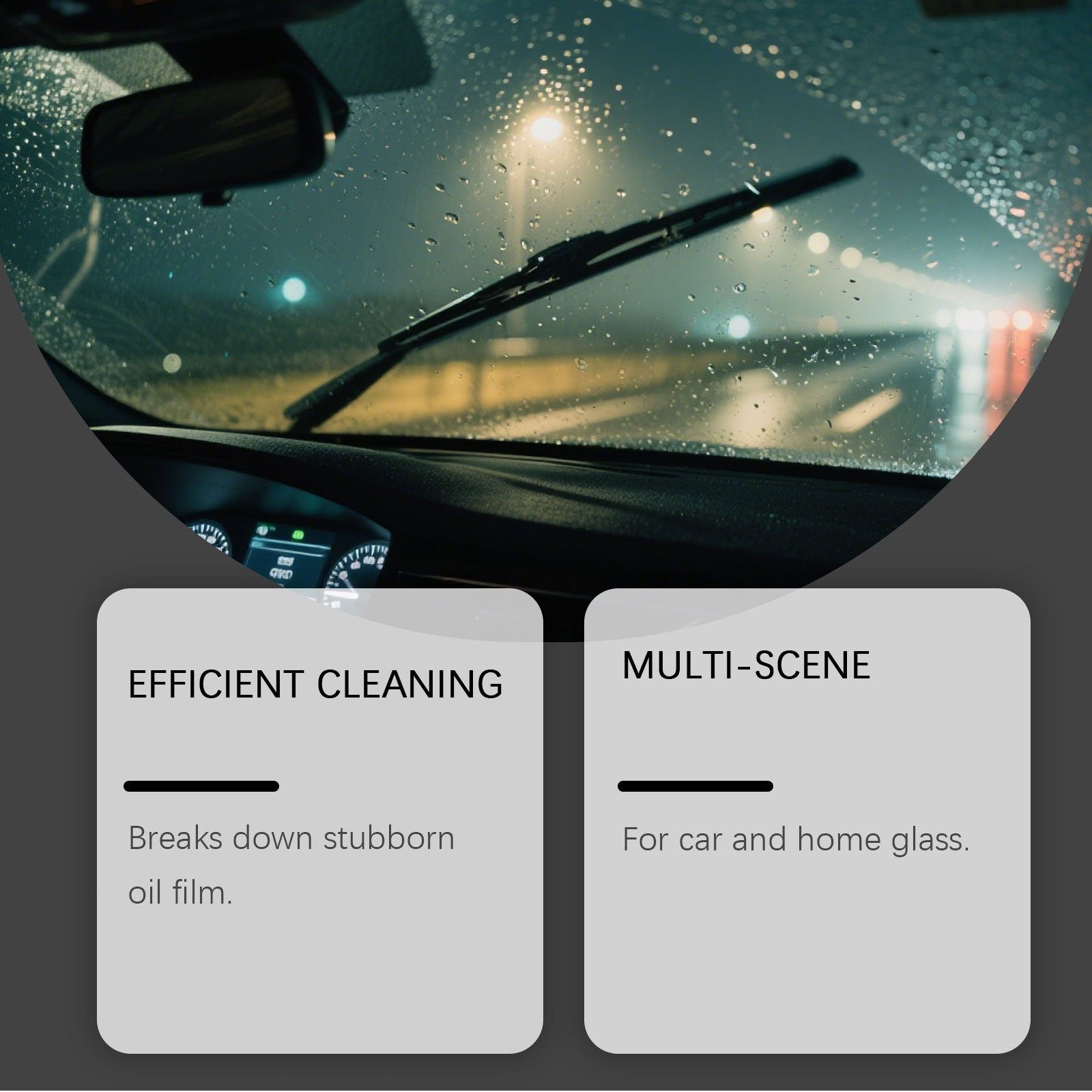 Glass Oil Film Cleaning Brush for Car Windows