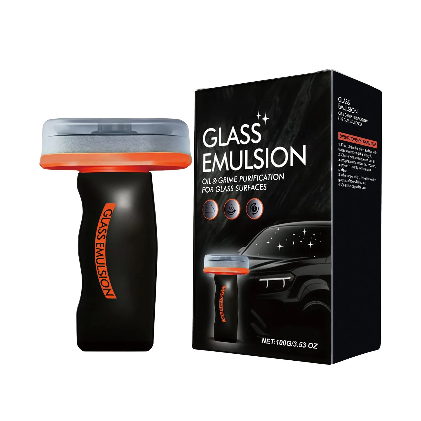 Glass Oil Film Cleaning Brush for Car Windows