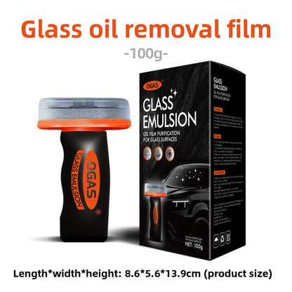 Glass oil removal handle