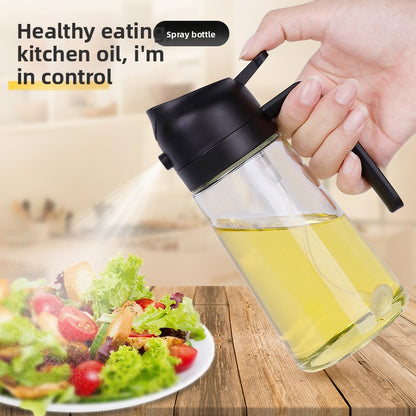 Glass Oil Spray and Pour Bottle
