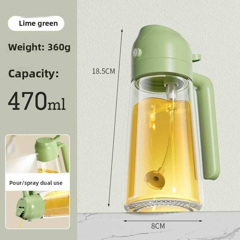 Glass Oil Spray and Pour Bottle