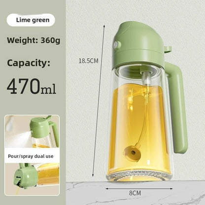 Glass Oil Spray and Pour Bottle