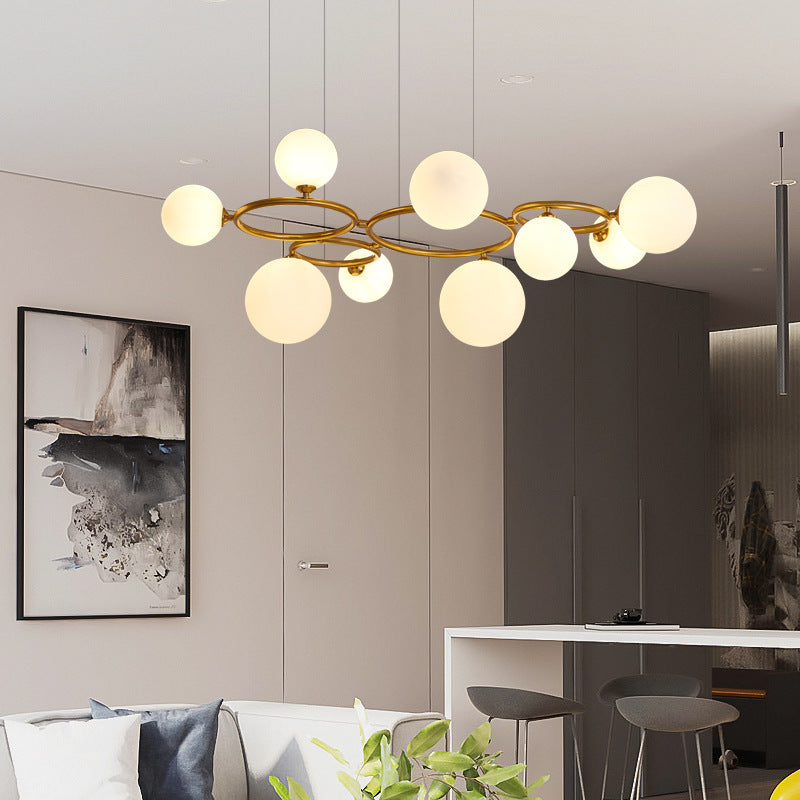Glass pendant lamp