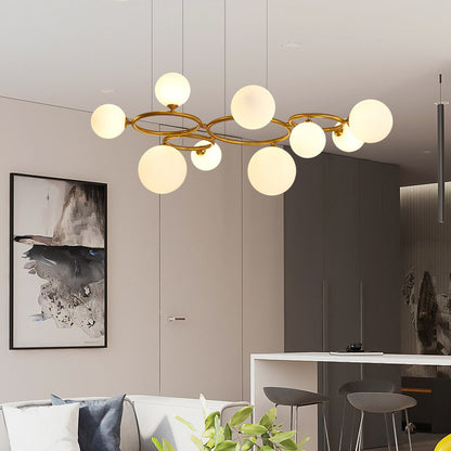 Glass pendant lamp