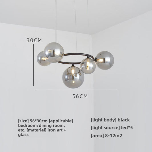 Glass pendant lamp