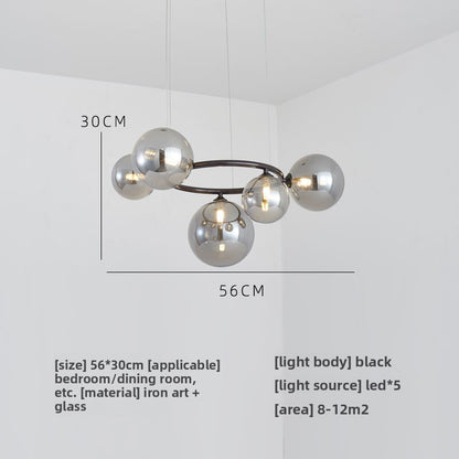 Glass pendant lamp