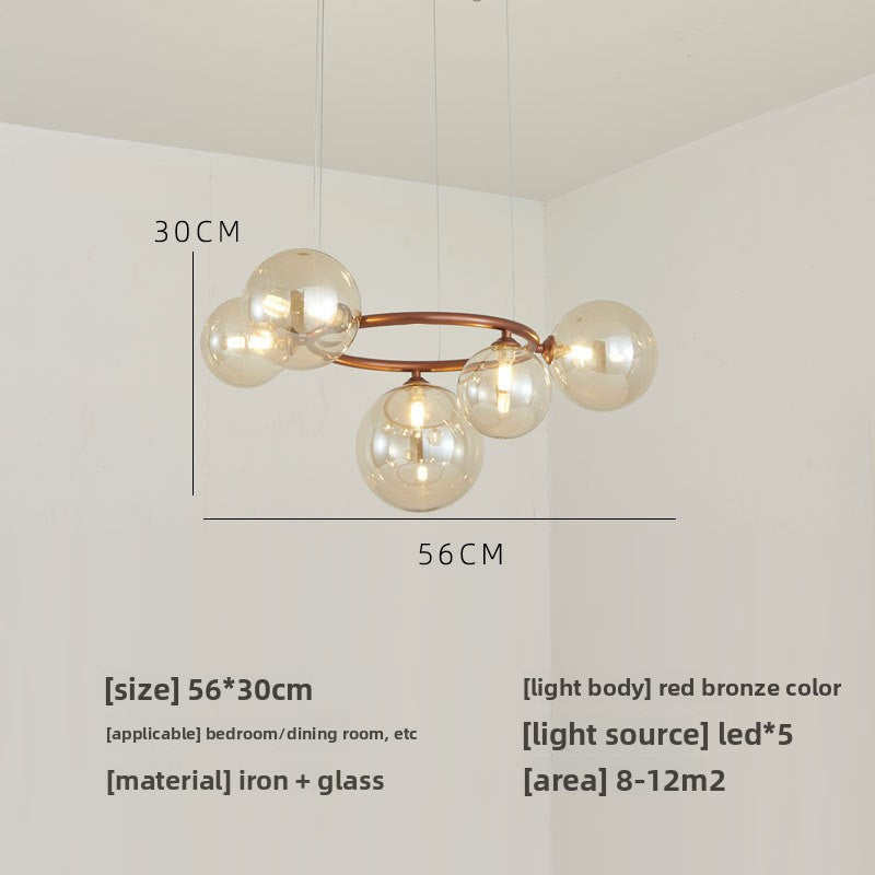 Glass pendant lamp