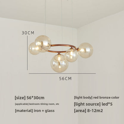 Glass pendant lamp