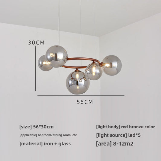 Glass pendant lamp