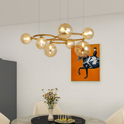 Glass pendant lamp