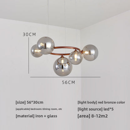 Glass pendant lamp
