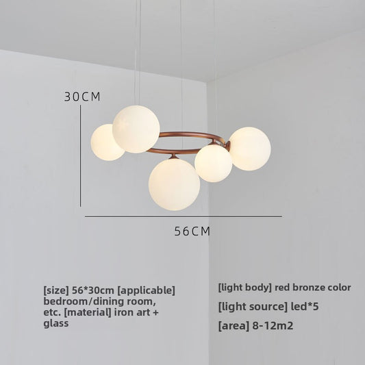 Glass pendant lamp