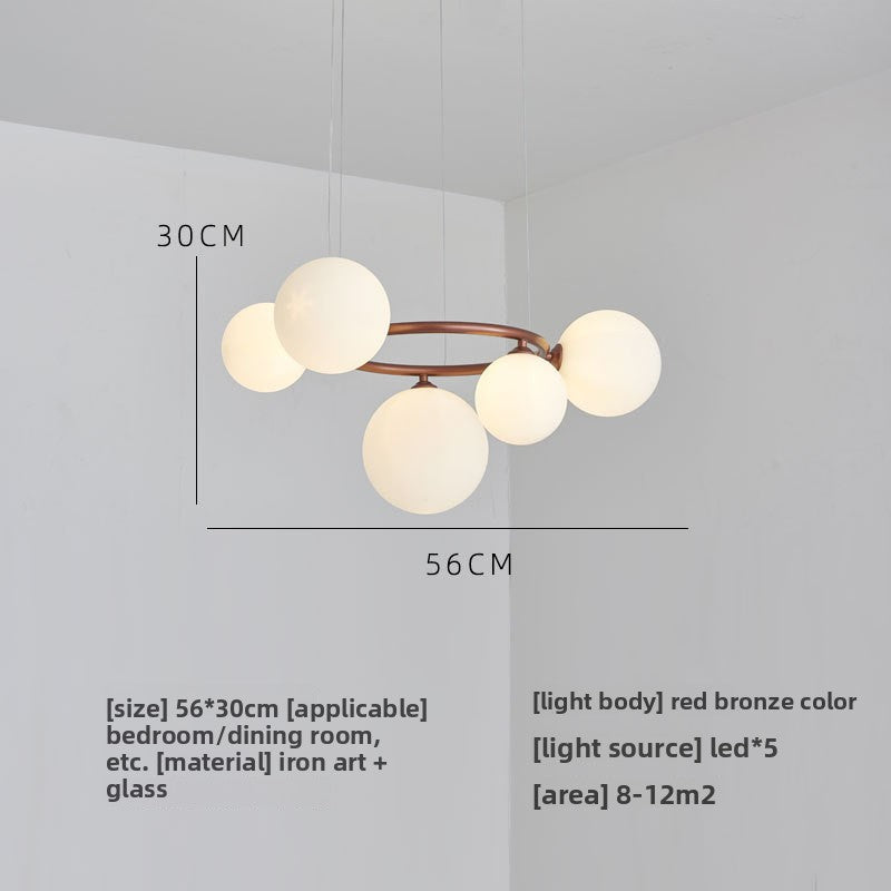 Glass pendant lamp