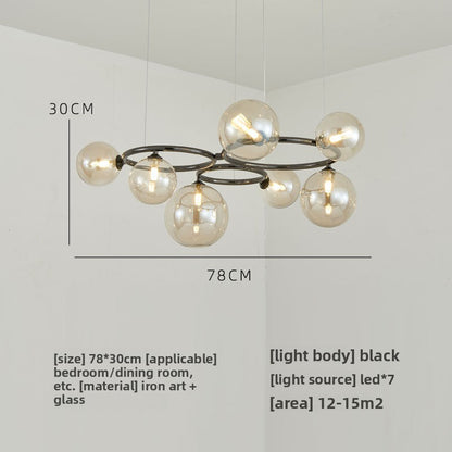 Glass pendant lamp