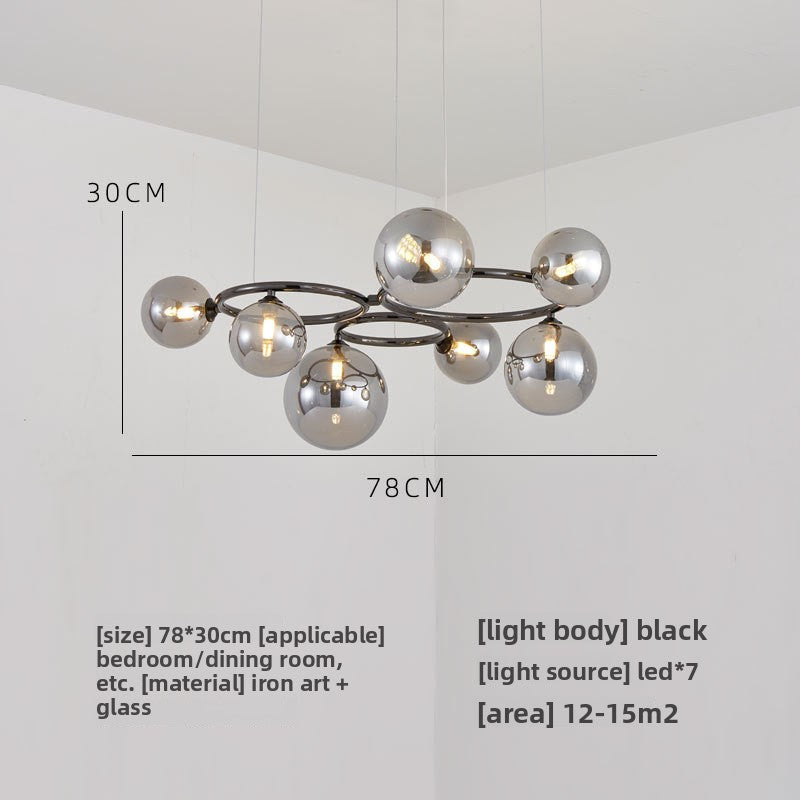 Glass pendant lamp