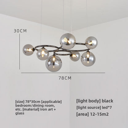 Glass pendant lamp