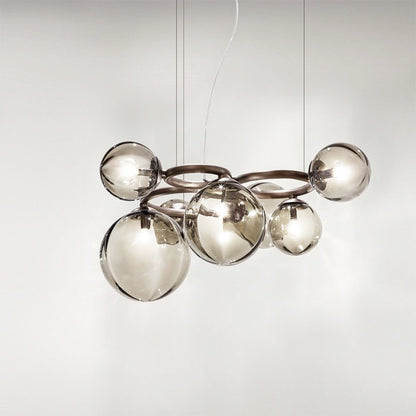 Glass pendant lamp