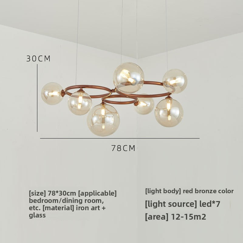 Glass pendant lamp