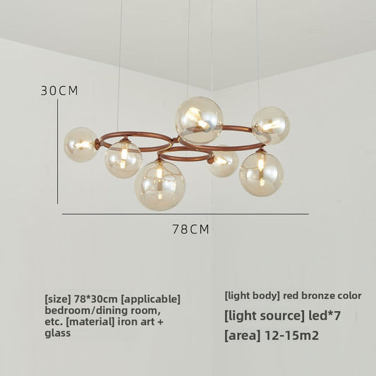 Glass pendant lamp