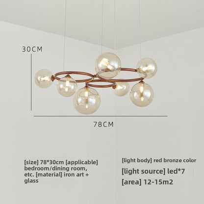 Glass pendant lamp