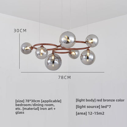 Glass pendant lamp