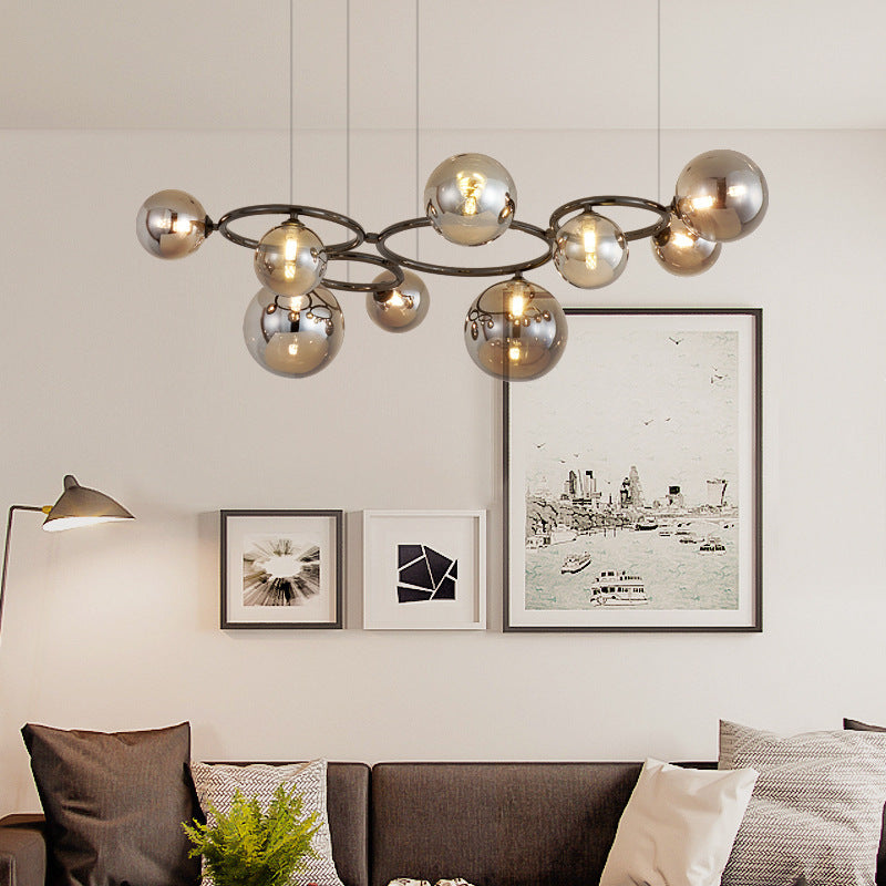 Glass pendant lamp