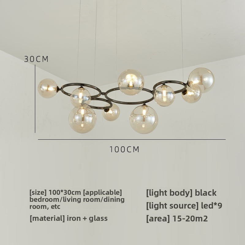 Glass pendant lamp