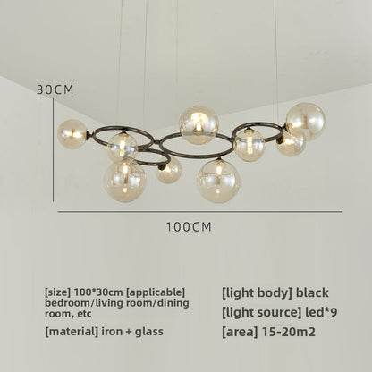 Glass pendant lamp