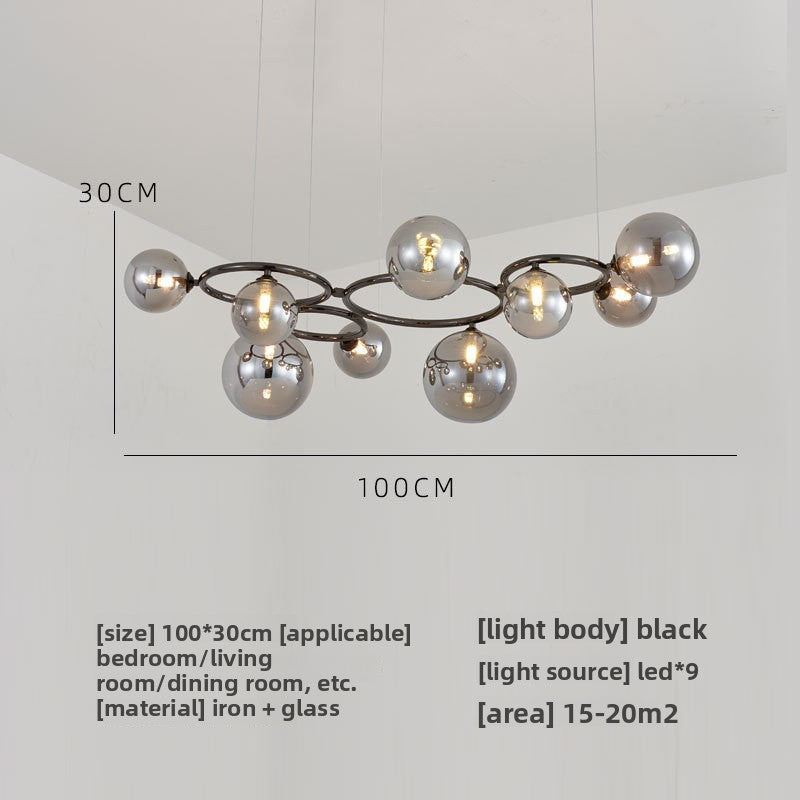 Glass pendant lamp