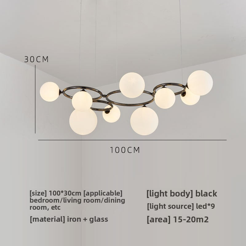 Glass pendant lamp