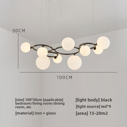Glass pendant lamp