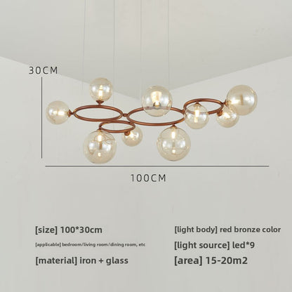 Glass pendant lamp