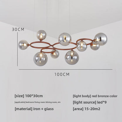 Glass pendant lamp