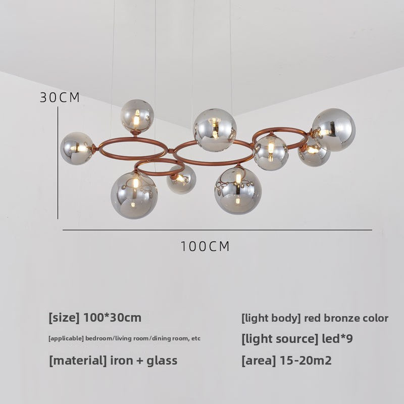 Glass pendant lamp