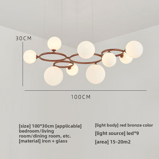 Glass pendant lamp