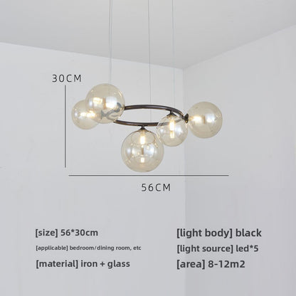 Glass pendant lamp