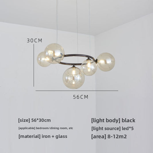 Glass pendant lamp