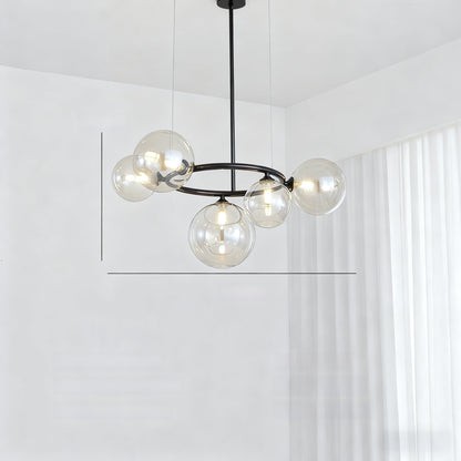 Glass pendant lamp