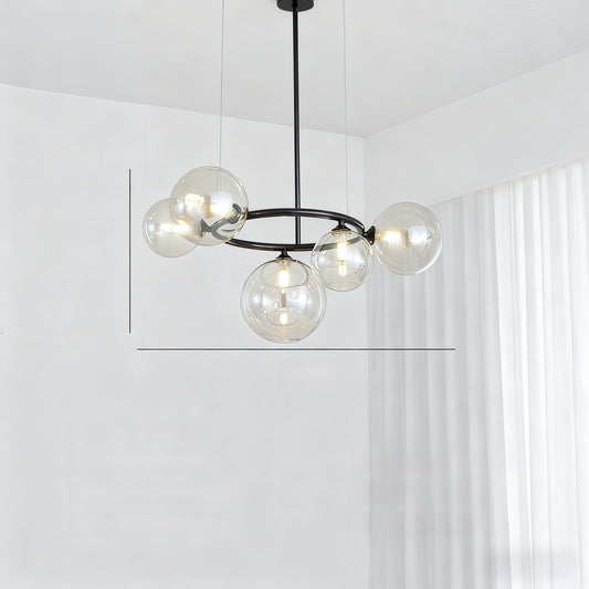 Glass pendant lamp