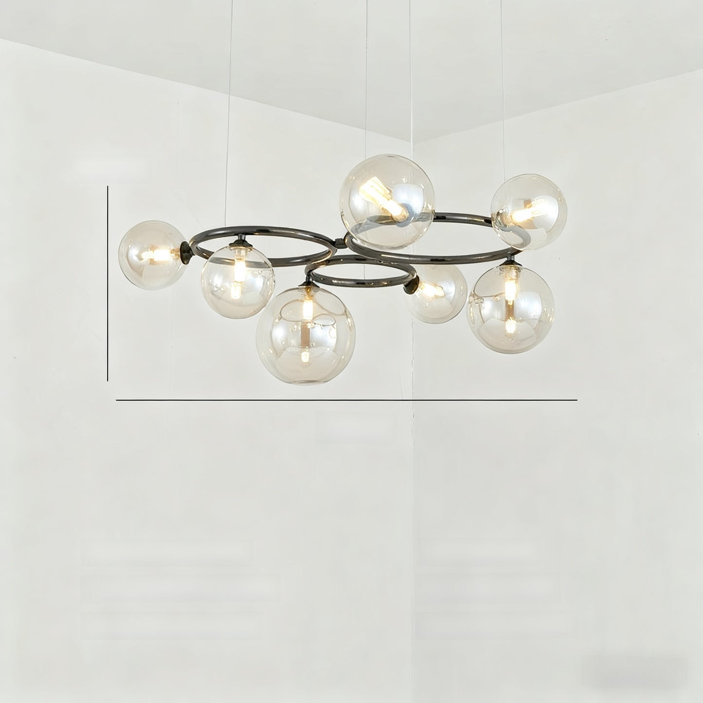 Glass pendant lamp
