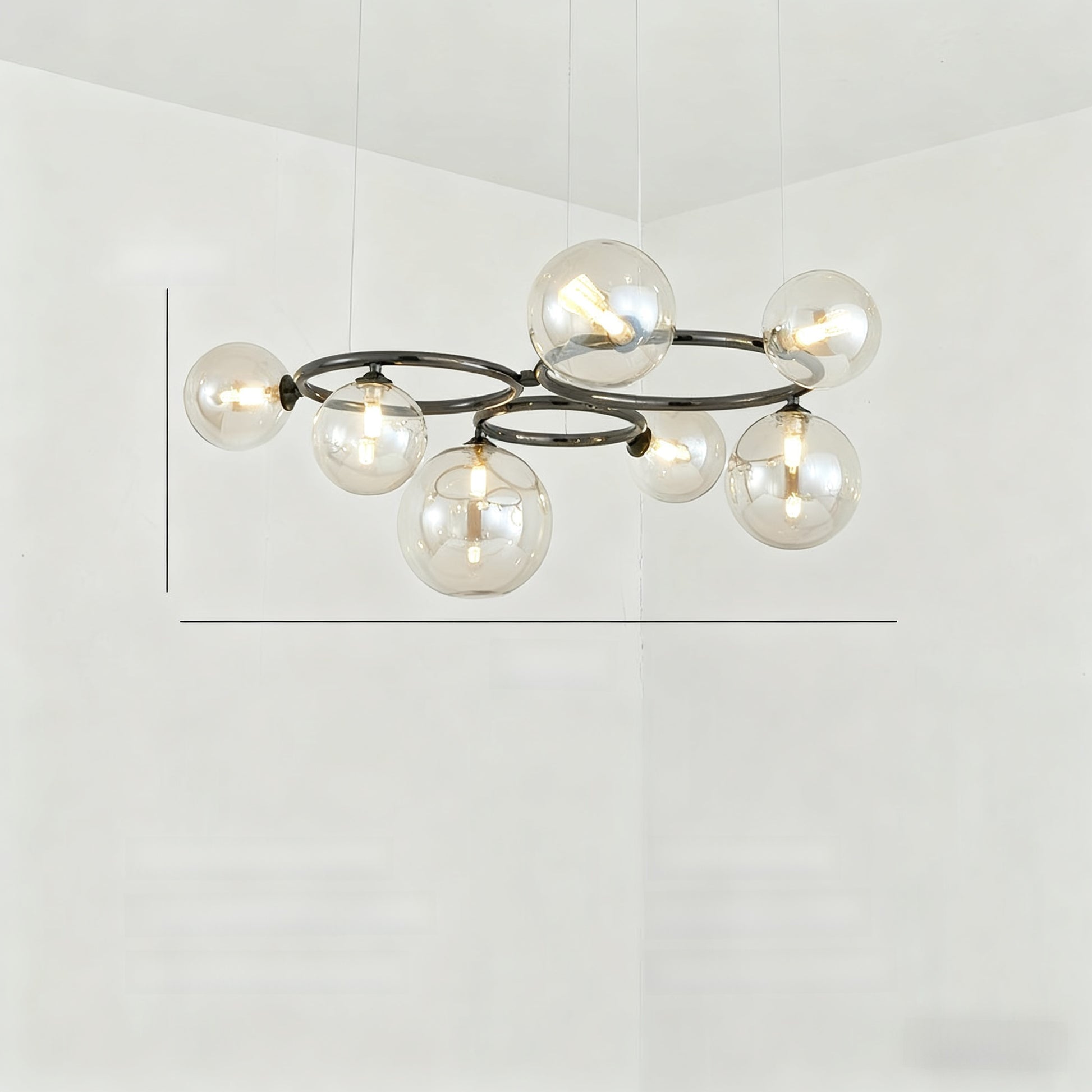 Glass pendant lamp