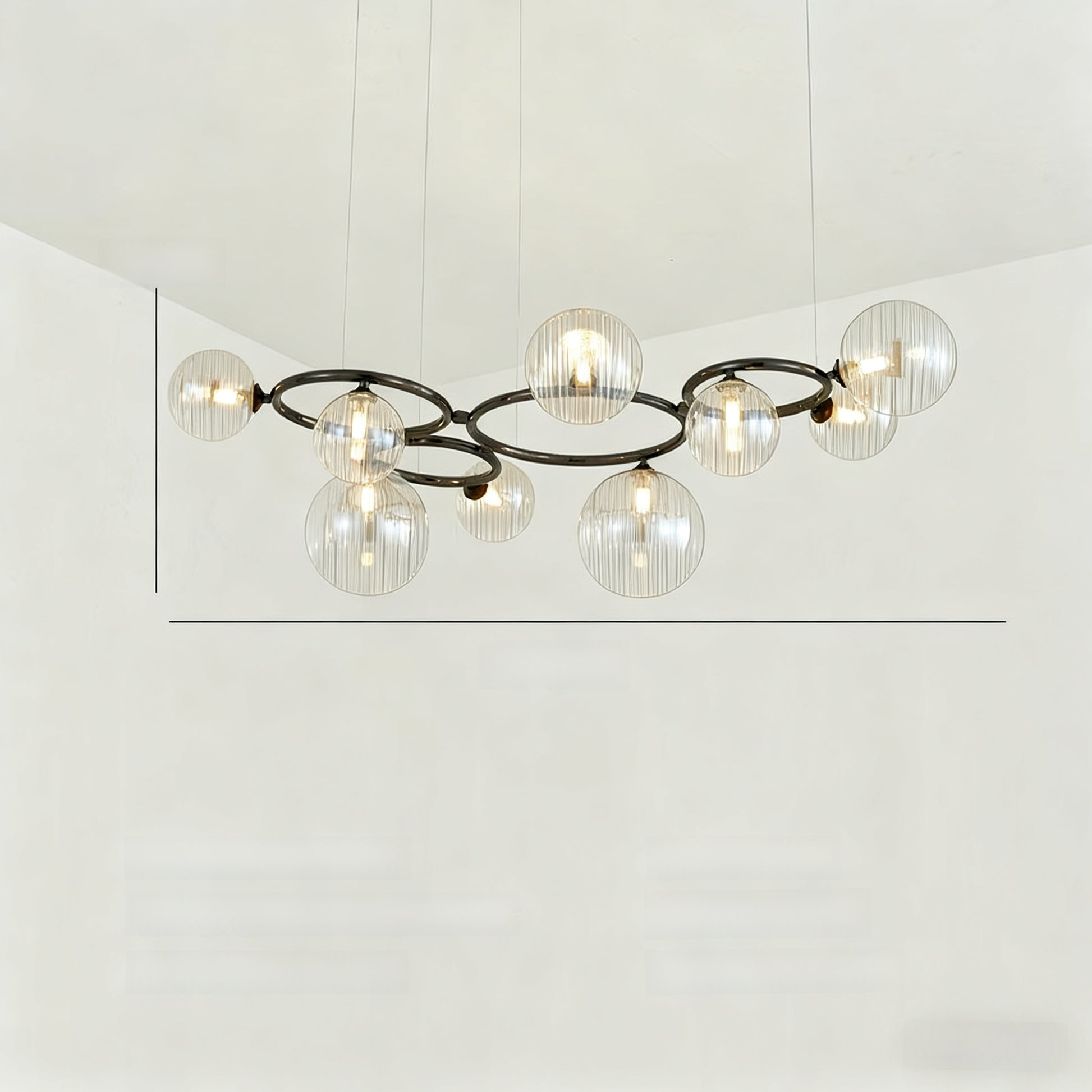 Glass pendant lamp