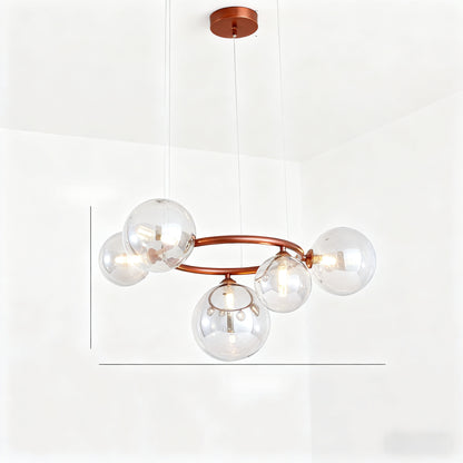 Glass pendant lamp