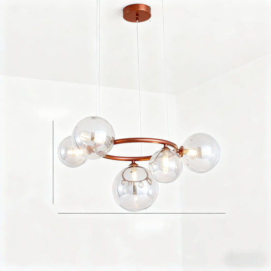 Glass pendant lamp