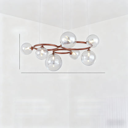 Glass pendant lamp
