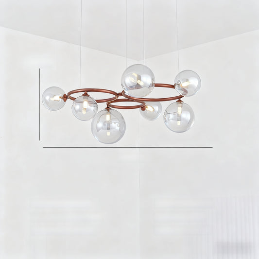 Glass pendant lamp
