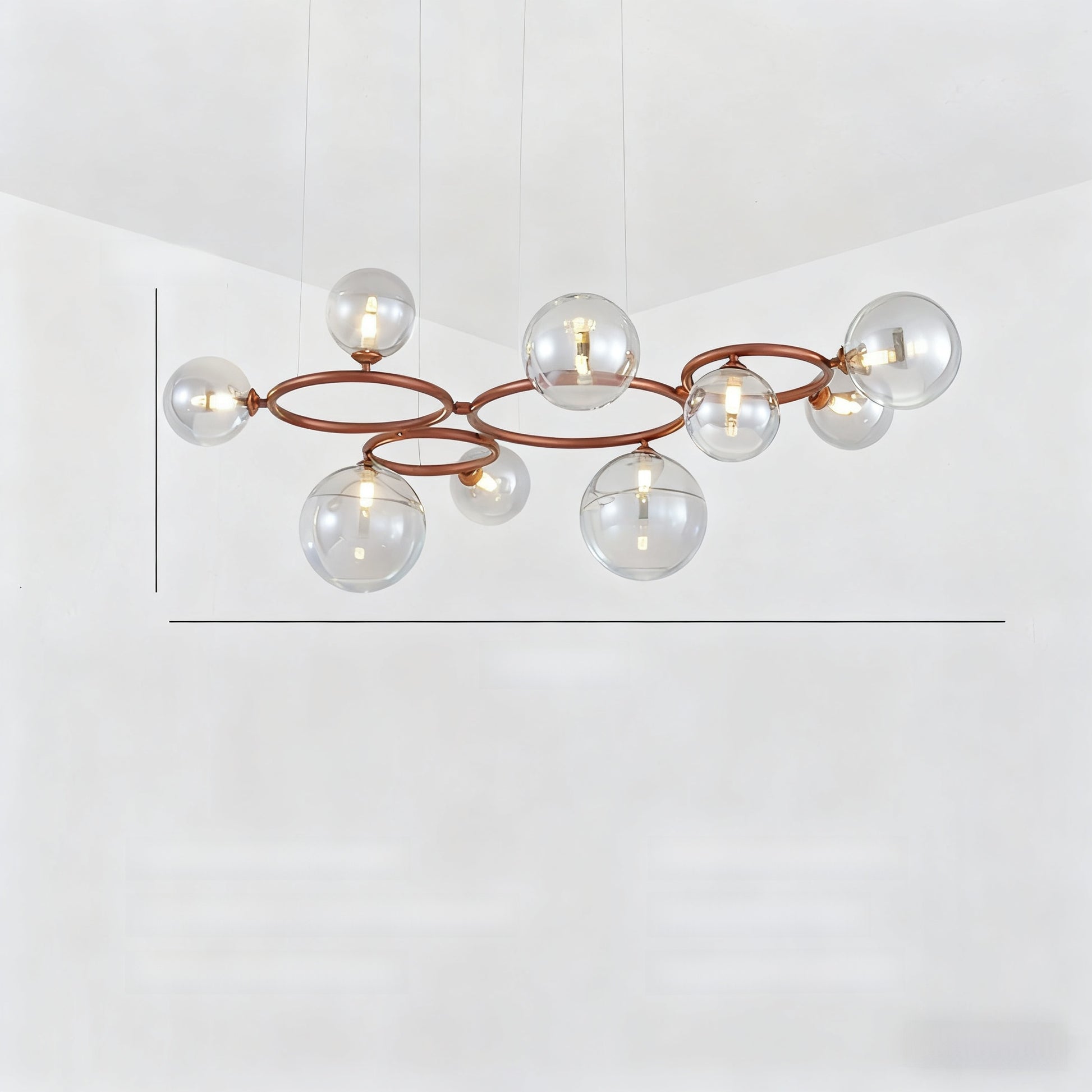 Glass pendant lamp