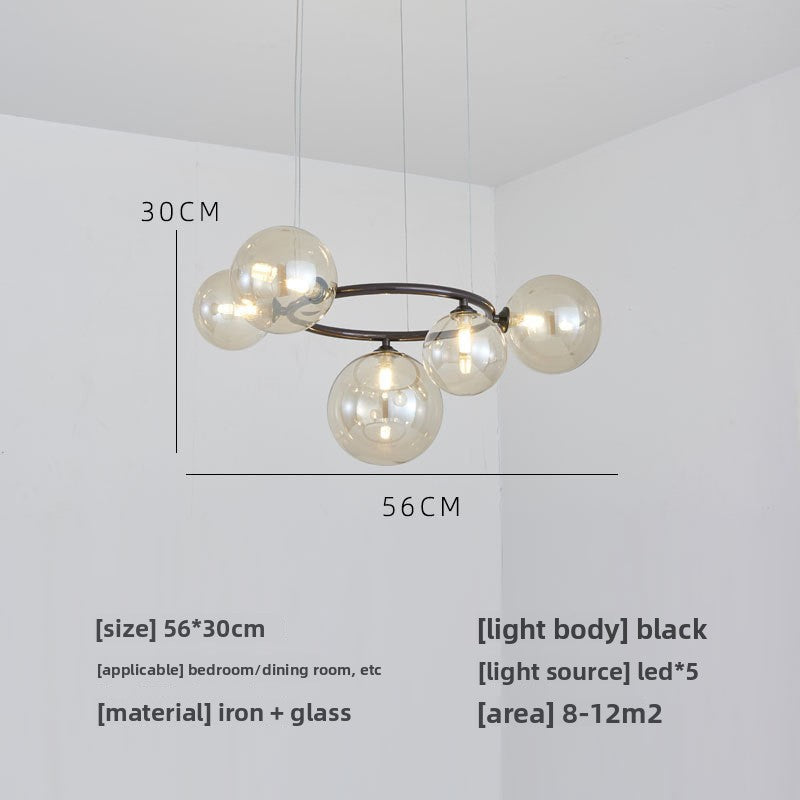 Glass pendant lamp